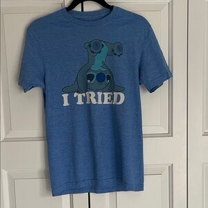 Disney Blue Stitch Short Sleeve Tee